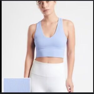 Athleta Aurora Light Blue Cropped Tank Medium